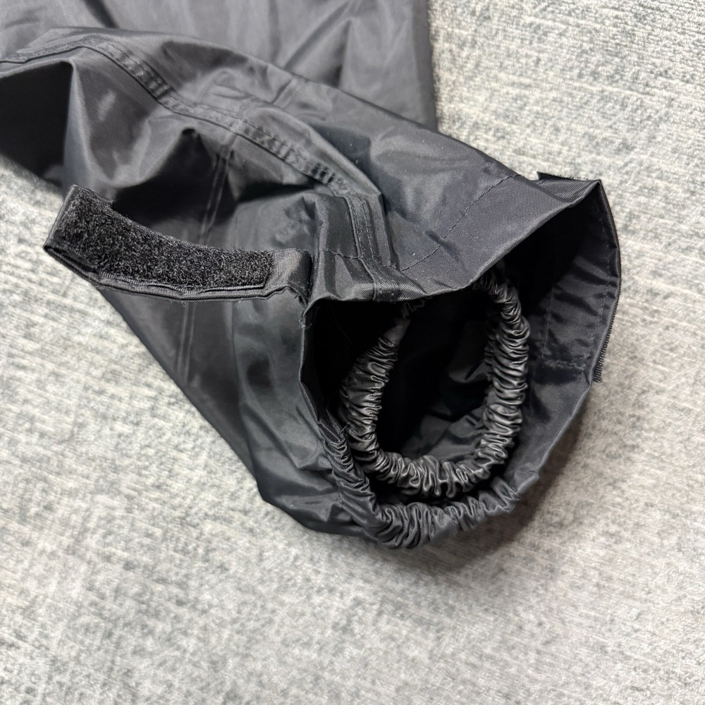 Harley Davidson Rain Jacket Womens Small Black Wind Resistant Hood Pockets Logo - Picture 8 of 13